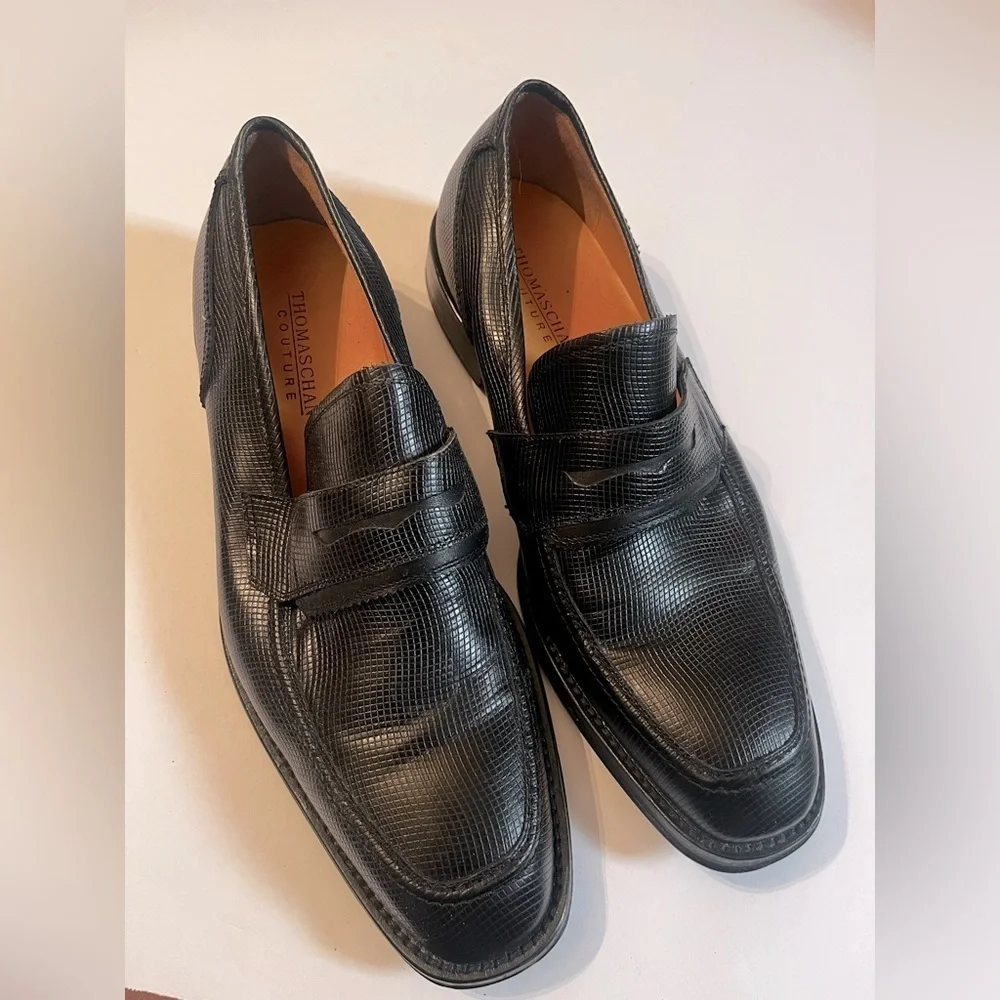 Thomaschan Coulture Bishop-WD Penny Loafer Dress Shoe Black Sz 41 EUR 11 Men